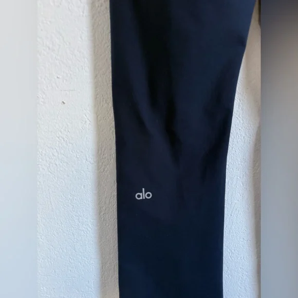 ALO Yoga Airbrush High-Waist Bootcut Flare Legging Navy Size XS - Picture 11 of 14